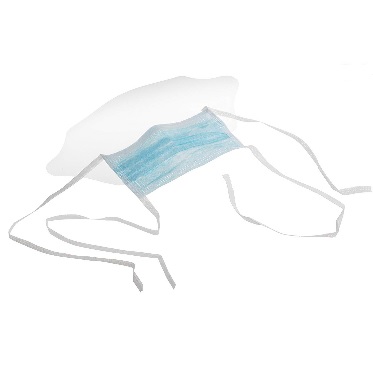 3-PLY SURGICAL FACE MASK WITH EYE SHIELD (TIE ON)